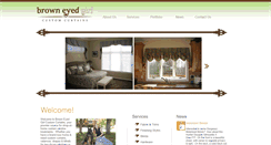 Desktop Screenshot of browneyedgirlcustomcurtains.com